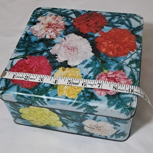 RARE Carr’s of England Floral Tin 💐 | Vintage Cookie Box | Hood-Cottagecore - Picture 4 of 12